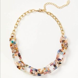 LOFT Multicolored Linked Necklace NEW with tags